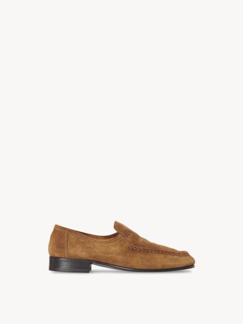 The Row New Soft Loafer in Suede