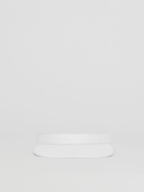 Burberry Embossed Monogram Lambskin Visor