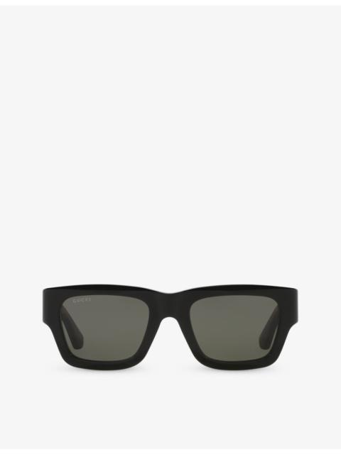 GUCCI GG1668S square-shape acetate sunglasses
