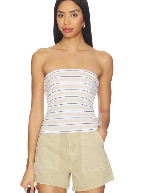 Enza Costa Stripe Classic Bandeau Top