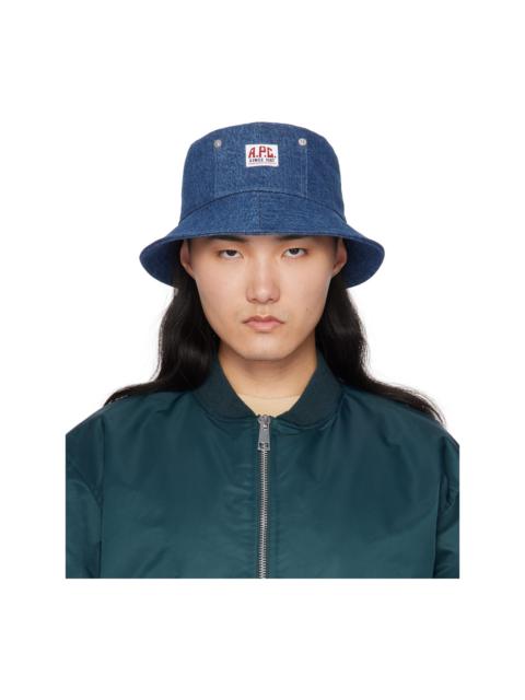 A.P.C. Blue Bob Thais Bucket Hat