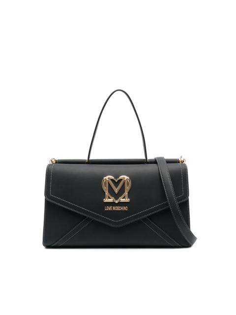 Moschino logo-plaque 봉투 토트 백