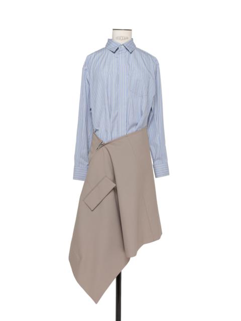 sacai Thomas Mason Cotton Poplin Dress