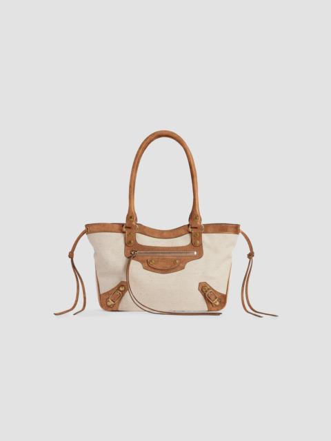 BALENCIAGA Women's Le City Beach Tote Bag - Beige Camel