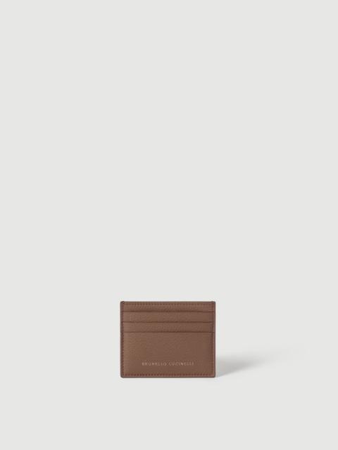 Brunello Cucinelli Grained calfskin card case