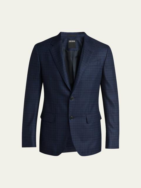 ZEGNA Men's 15milmil15 Wool Check Two-Button Sport Coat