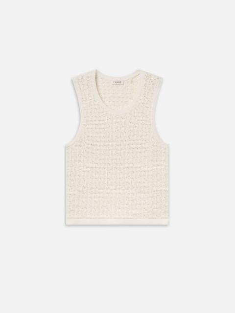 FRAME Open Stitch Tank