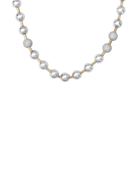 RAINBOW K Diamond Ball Chain Necklace
