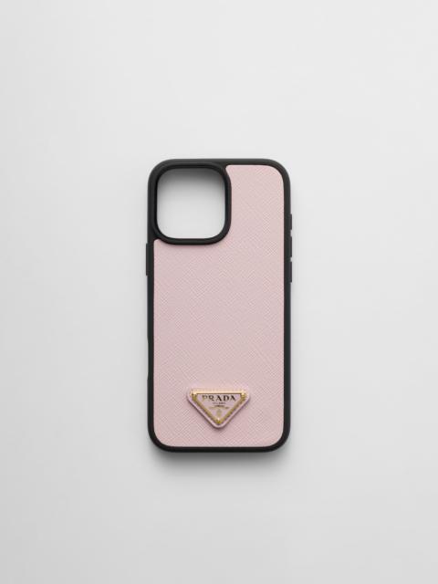 Prada Saffiano leather case for iPhone 16 Pro Max