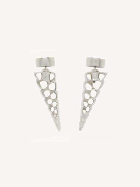 courrèges SMALL PERFORATED EARRING