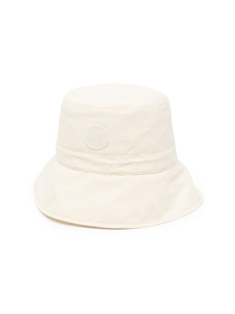 Moncler logo-patch cotton bucket hat