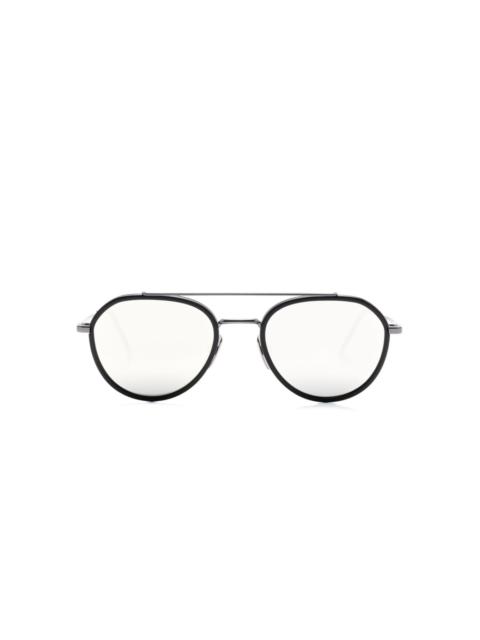 Thom Browne pilot-frame mirrored sunglasses