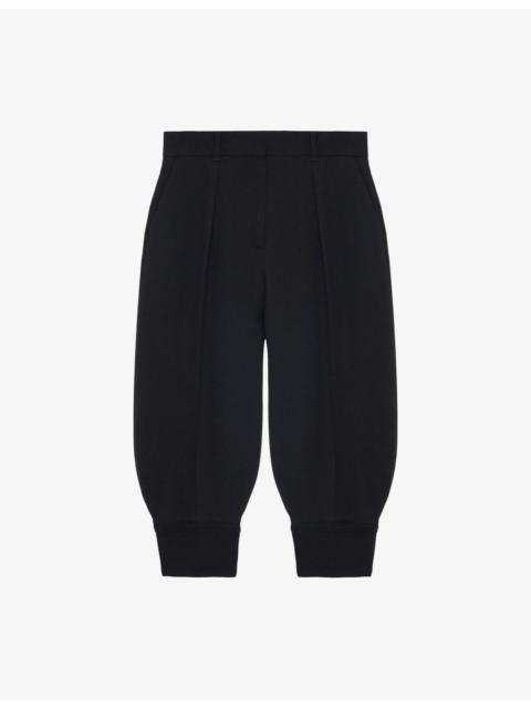 Loewe Anagram-Patch Balloon-Leg Stretch-Woven Shorts