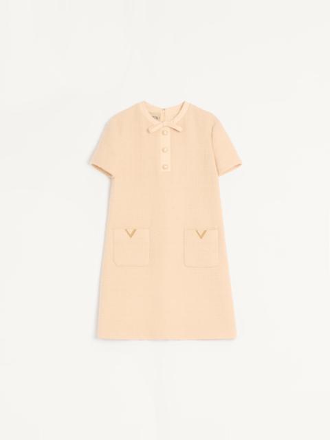 SHORT DRESS IN CURLY WOOL