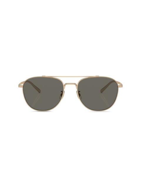 Oliver Peoples Rivetti pilot-frame sunglasses