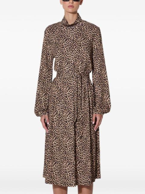 A.P.C. animal-print midi dress