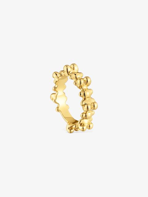 TOUS Bold Bear medium Ring with 18K gold vermeil and bear motifs