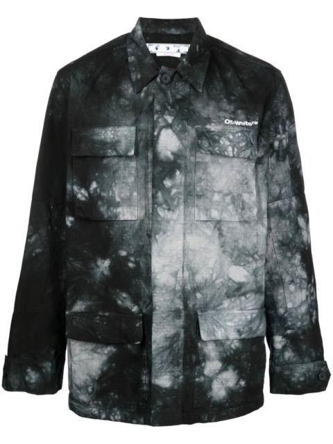Off-White OFF-WHITE Arrow Tie Dye Overshirt Grey