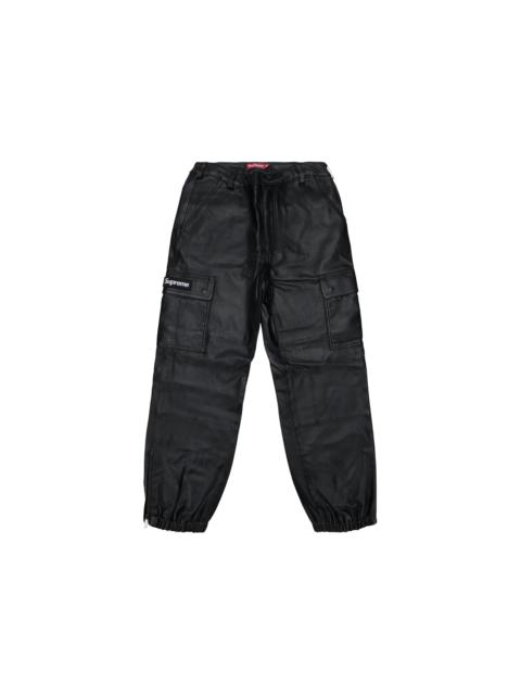 Supreme Supreme Leather Cargo Pants Black