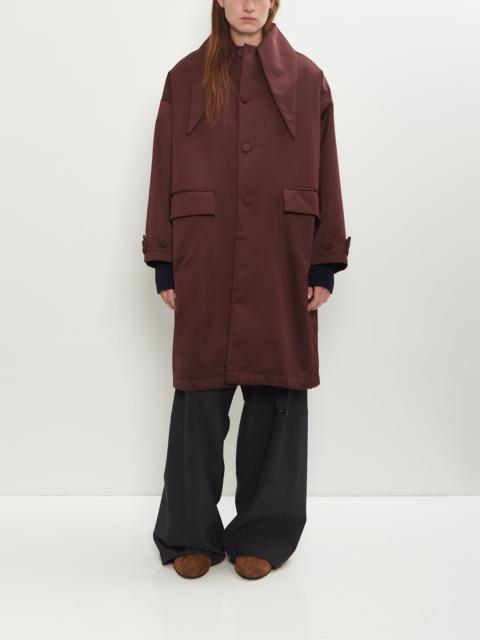 Plan C Satin Shawl Collar Coat