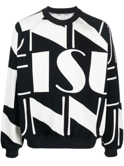 SUNNEI logo-print long-sleeve sweatshirt