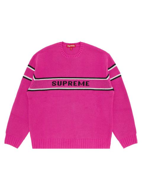 Supreme Chest Stripe Sweater 