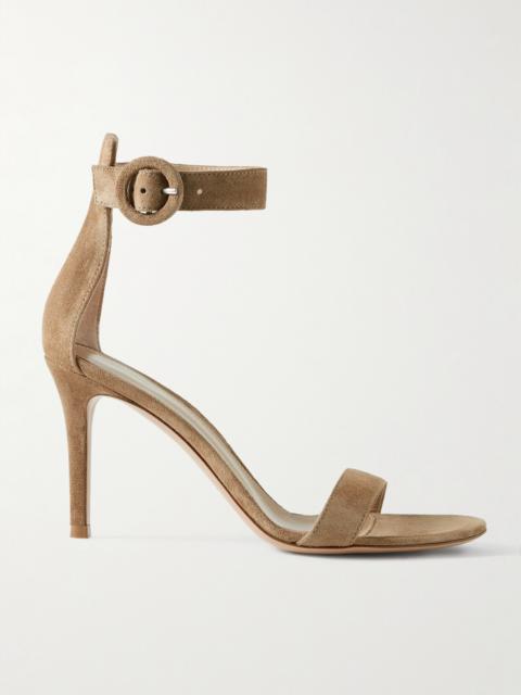 Gianvito Rossi Portofino 85 Suede Sandals