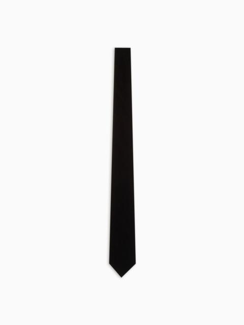 GIORGIO ARMANI Cupro velvet tie