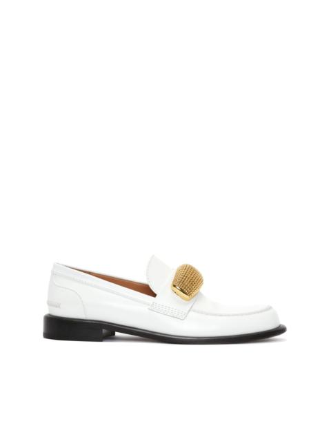 JW Anderson embellished leather loafers
