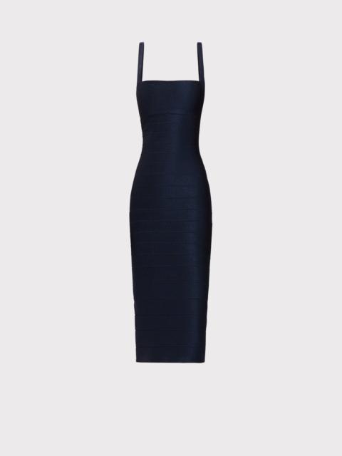 HERVE LEGER THE LUREX NERI DRESS