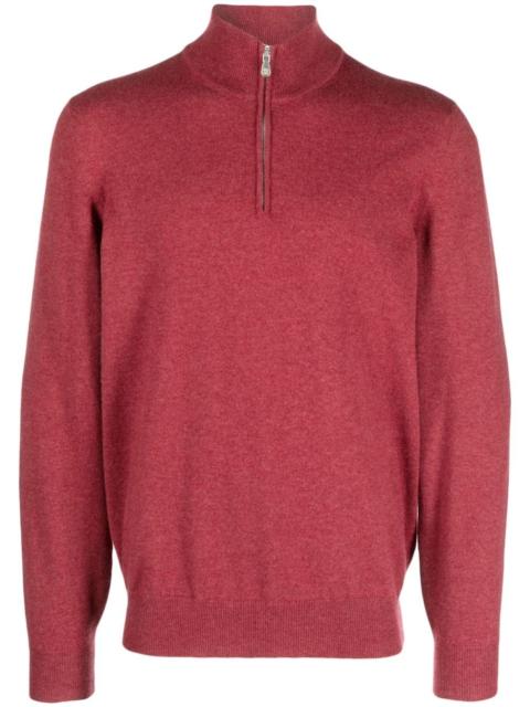 Brunello Cucinelli half-zip cashmere jumper