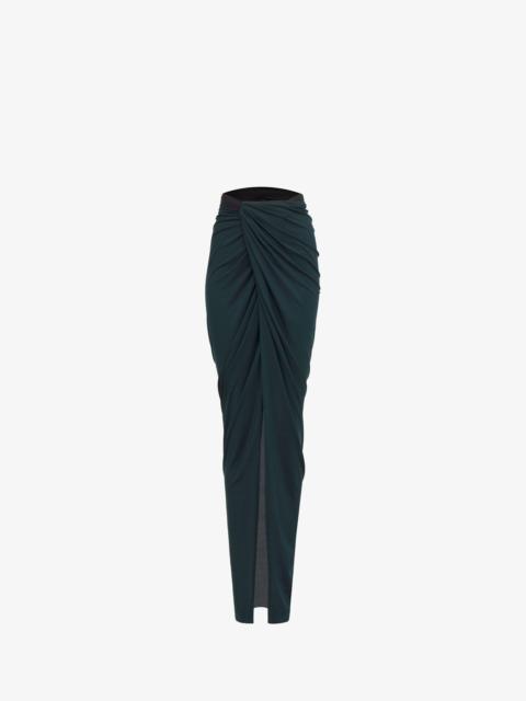 Alaïa MAXI DRAPED SKIRT