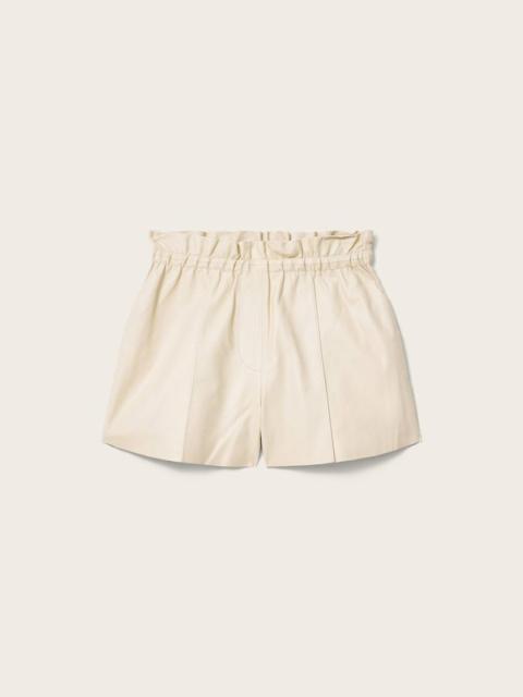 ALLSAINTS FRAN HIGH RISE LEATHER SHORTS