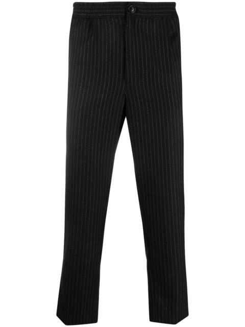AMI Paris cropped pinstripe track pants