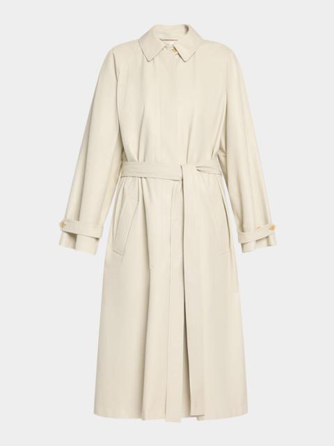 The Row Ryota Belted Leather Trench Coat