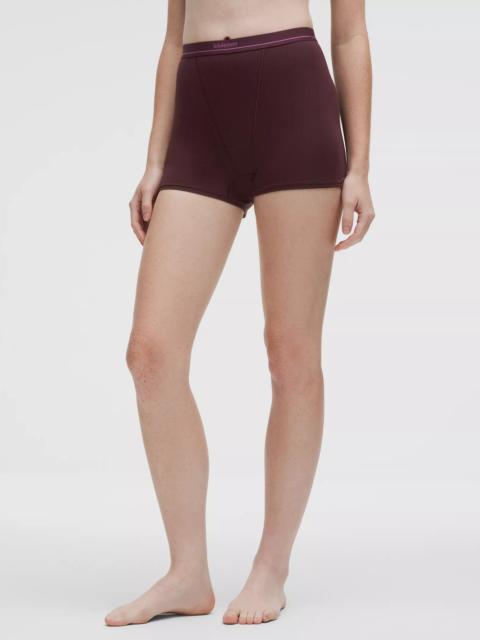 lululemon Stretch Cotton Ribbed Logo Super-High-Rise Shortie Underwear