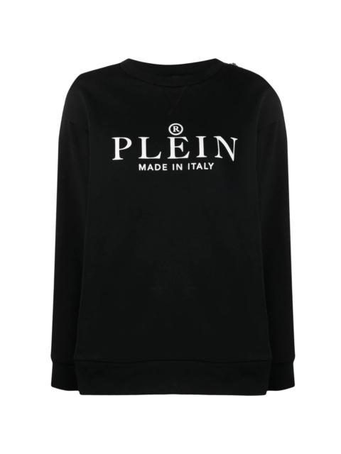 PHILIPP PLEIN logo print cotton sweatshirt