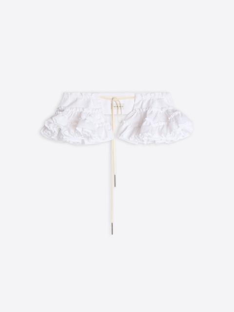 Dries Van Noten RUFFLED COTTON BELT