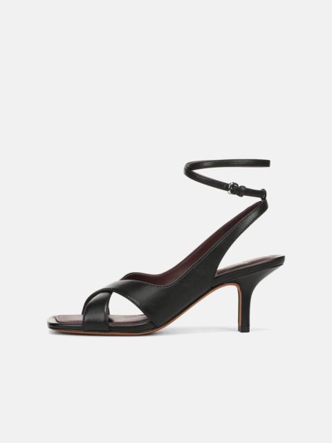 Vince Lola Leather Heeled Wrap Sandal