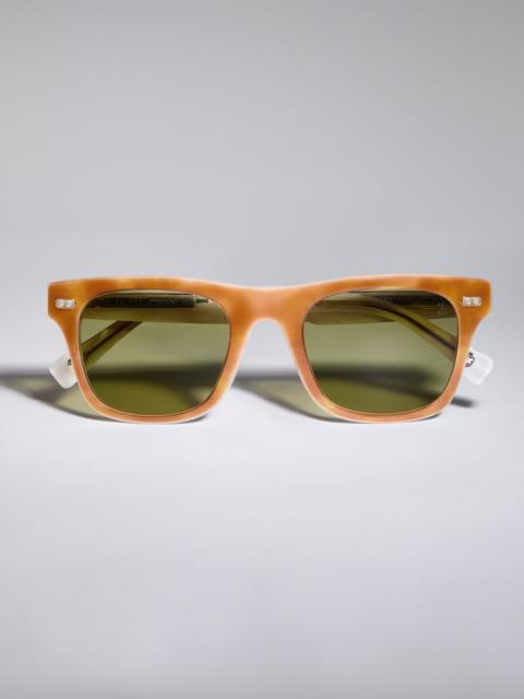 Brunello Cucinelli Mr. Brunello Signature sunglasses in bilayer acetate