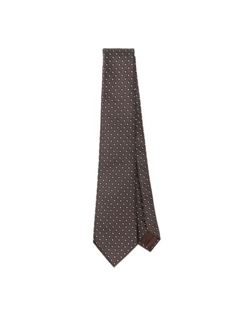 patterned-jacquard tie