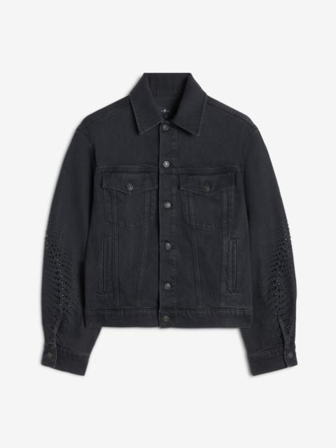 MANKIND Twisted Trucker Jacket in Thunderstorm