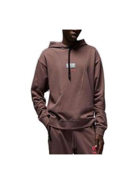 Jordan Air Jordan x Paris Saint-Germain Pullover Hoodie 'Plum Eclipse Bright Crimson' DM3096-291