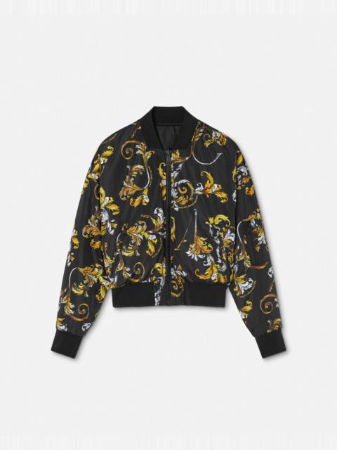 VERSACE JEANS COUTURE Outline Barocco Reversible Bomber Jacket