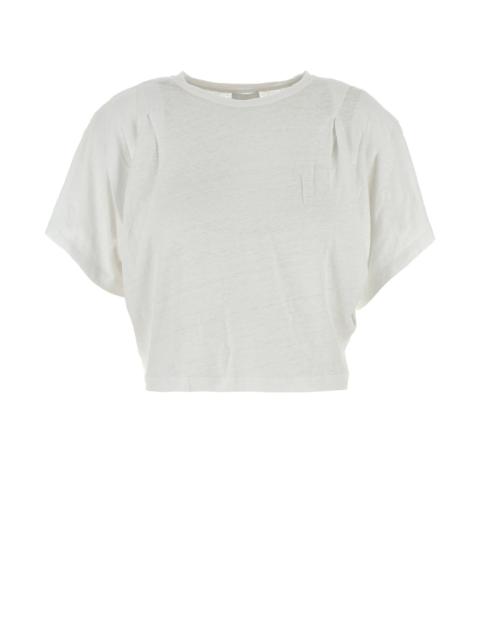 Isabel Marant Étoile White linen Kyanza t-shirt