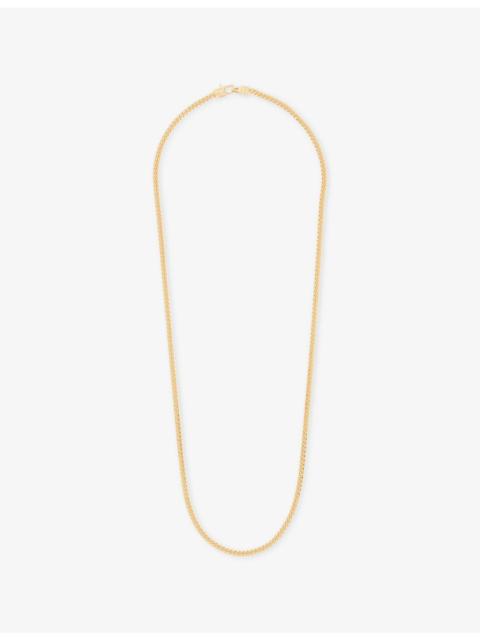 TOM WOOD Curb Chain Slim 18ct Yellow Gold-Plated 925 Sterling Silver Necklace