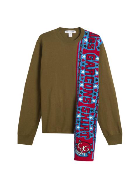 Comme des Garçons SHIRT Comme des Garçons Shirt Football Scarf Knit