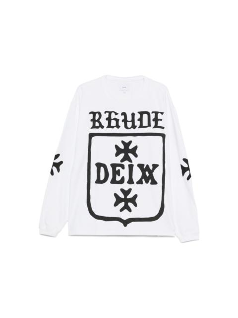 Rhude logo-print long-sleeve sweatshirt