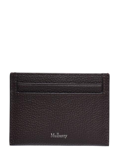 Mulberry Credit Card Slip Ebony Small Classic Grain