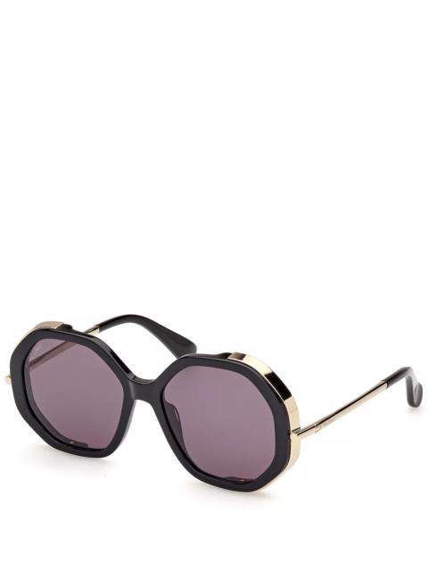 Max Mara Liz Geometric Sunglasses, 55mm